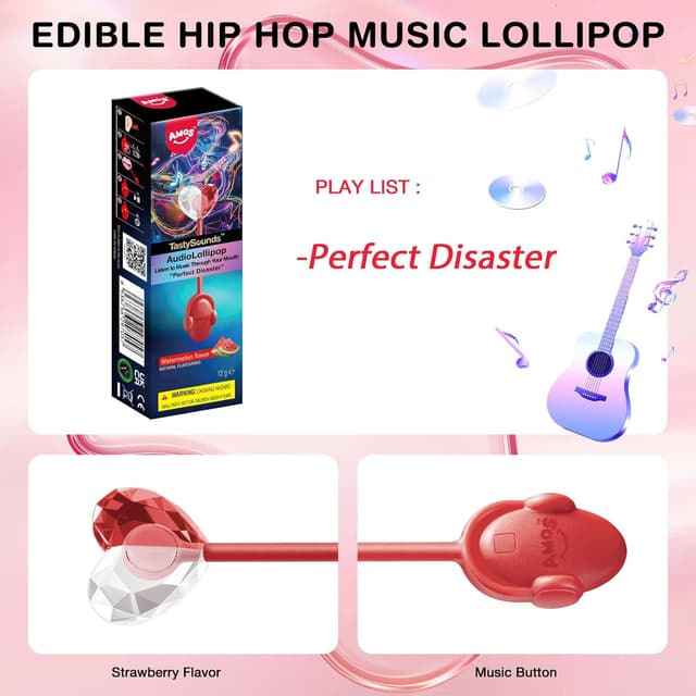 Thumbnail 5 de Amos Música Piruleta Sandía sin azúcar