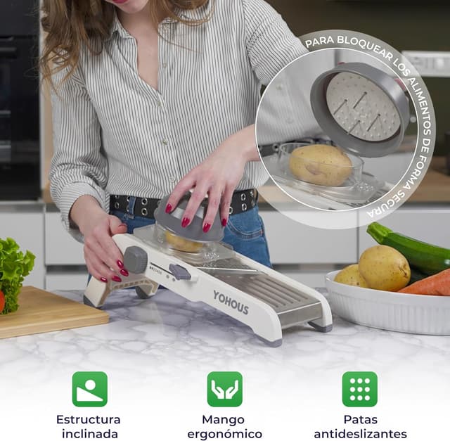 Thumbnail 3 de Mandolina de cocina profesional regulable