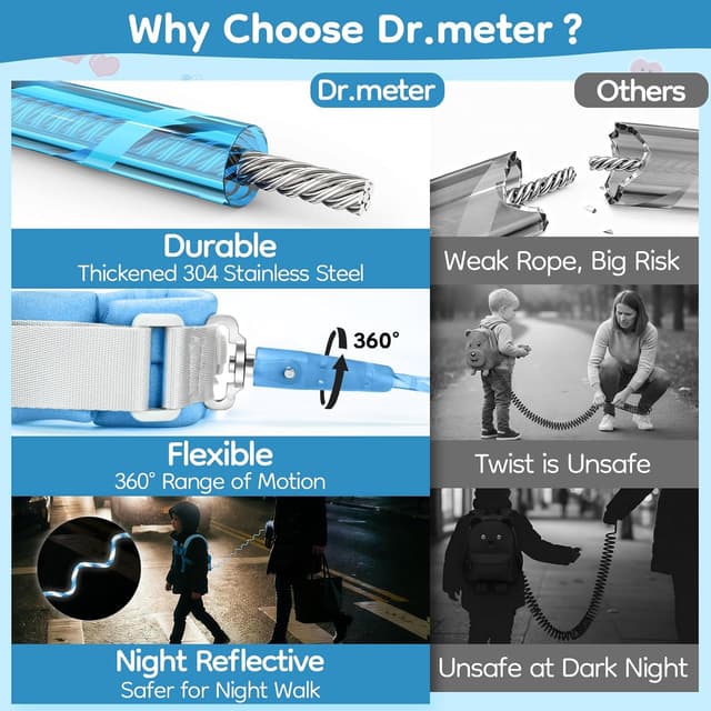 Thumbnail 4 de Dr.meter Kinderleine 1,2 m Rucksack 🎒