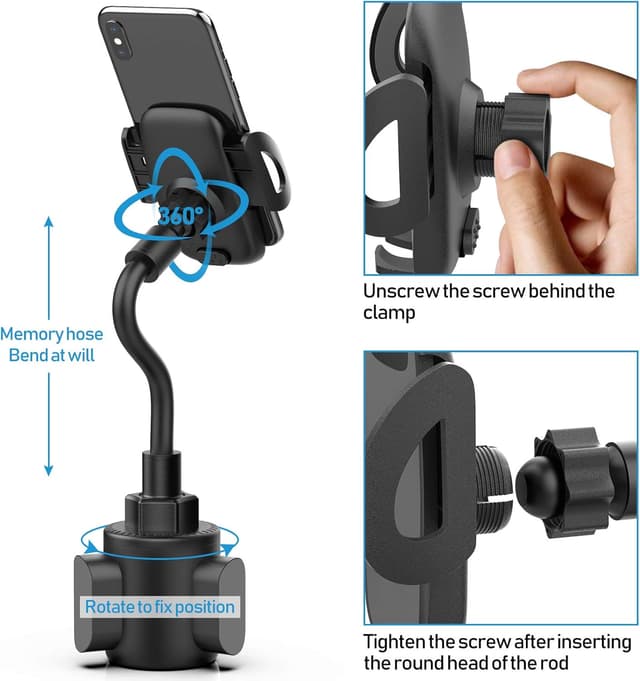 Detalle 2 de Cup Holder Phone Mount 12.6 in