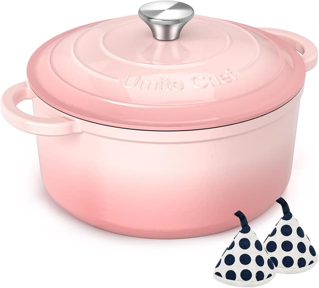 Imagen de Umite Chef 5QT Enameled Cast Iron Dutch Oven 🍲 en OfertitasTOP