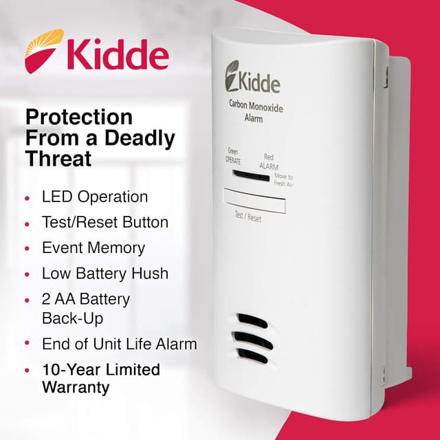 Thumbnail 1 de Kidde Carbon Monoxide Detector Plug-In with Battery Backup