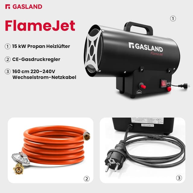 Thumbnail 4 de GASLAND FlameJet FH15FBDE 15 kW Gasheizgerät