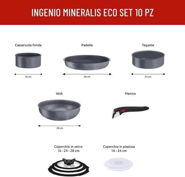 Thumbnail 1 de Lagostina Ingenio Mineralis Eco 10 pezzi