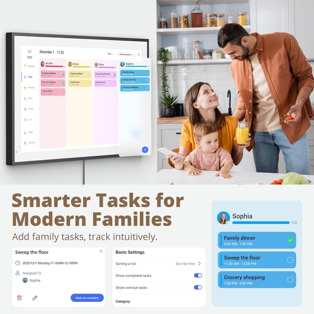 Thumbnail 5 de Dragon Touch Calendar 21.5" digital calendar for families