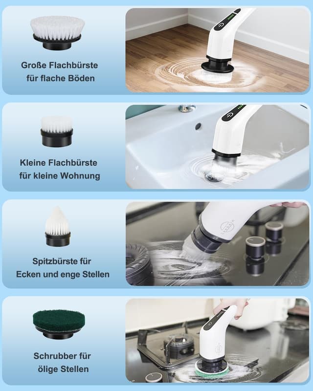 Detalle 2 de Leebein Electric Spin Scrubber 137 cm đź§˝