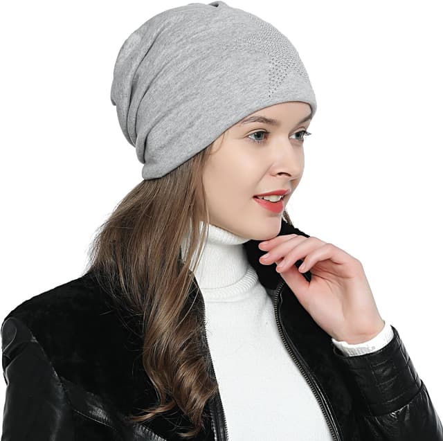 Thumbnail 6 de DonDon Bonnet femme hiver slouch doublé avec étoiles
