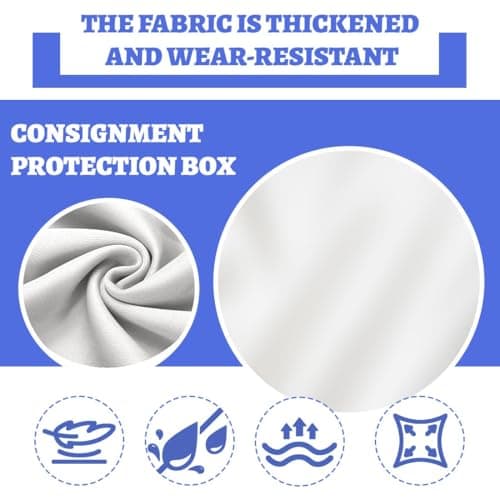 Detalle de COYUN funda elástica para maleta grande (18-21 pulgadas) azul, protección antipolvo y contra arañazos