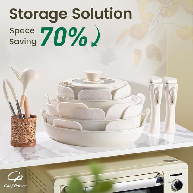 Thumbnail 2 de Chef Power Ceramic Cookware Set, 19-Pc ⚙