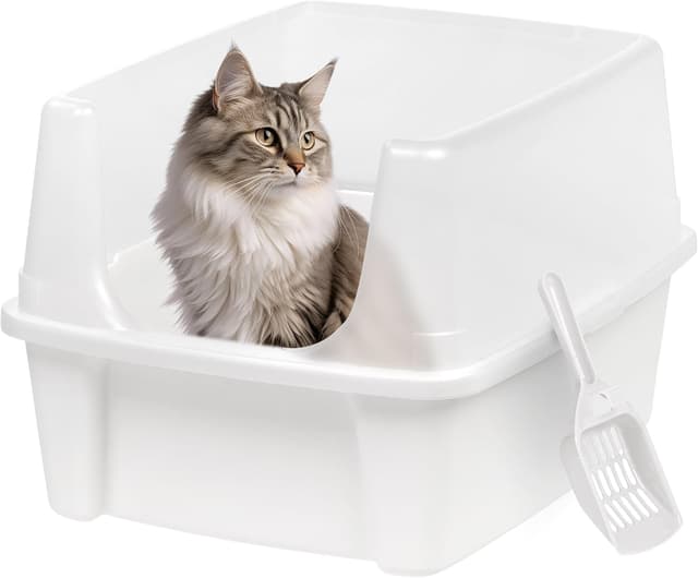 Thumbnail 6 de Iris Ohyama Bac à Litière Chat Lot 2 Gris