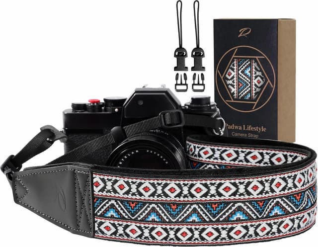 Detalle de Padwa Lifestyle Kameragurt 5 cm Vollnarbenleder