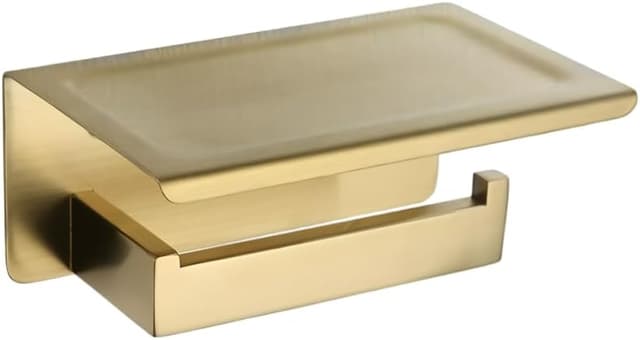 Detalle de nikcorp Porte-Papier mural doré en inox