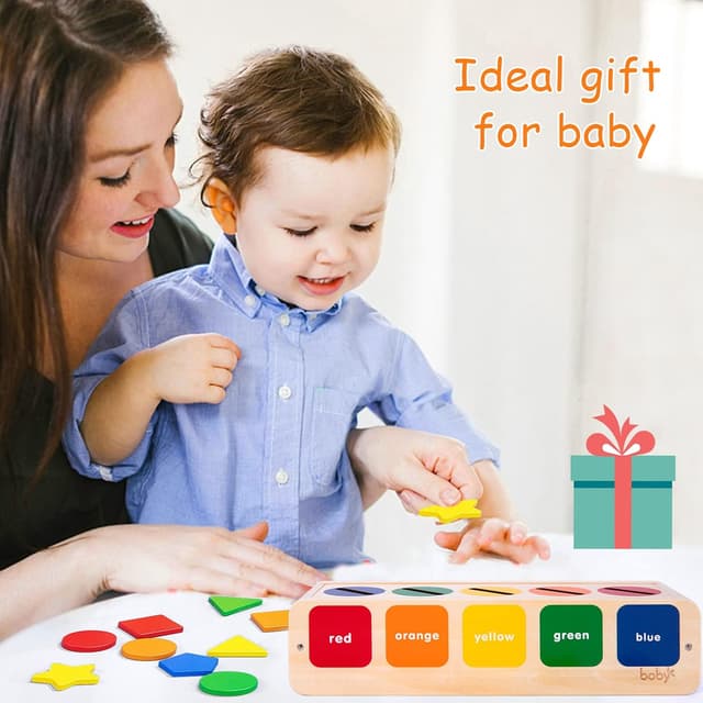 Detalle de LZDMY Montessori Sortier-Steckspielzeug 25 Blöcke