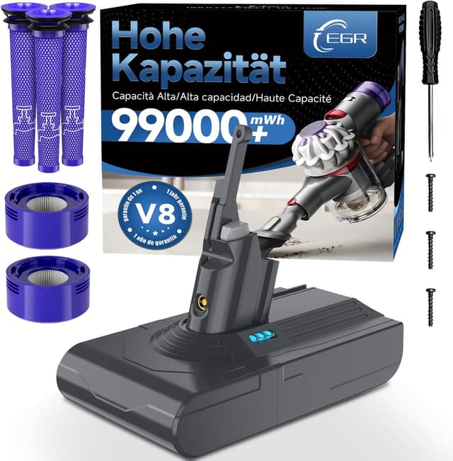 Detalle de EGR V8 Ersatzakku für Dyson SV10