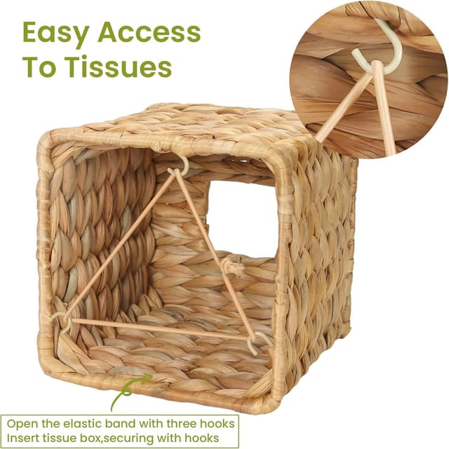 Thumbnail 2 de MHCLUE Water Hyacinth Tissue Box Cover