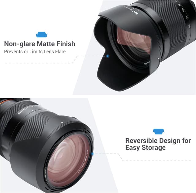 Detalle de JJC ALC-SH136 lens hood for FE 24-240