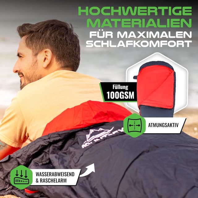 Detalle 2 de MOUNTREX Schlafsack Mumienschlafsack 760 g