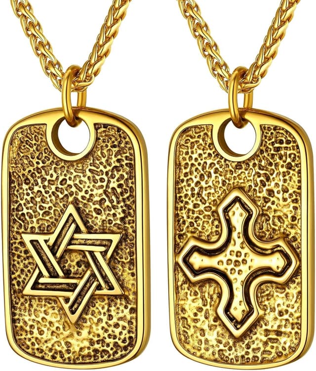 Detalle de ChainsHouse Collier Étoile de David 55 cm