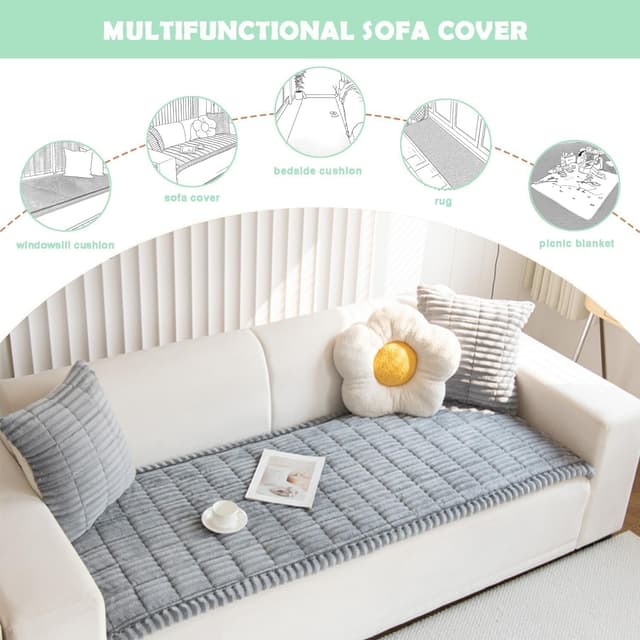 Thumbnail 2 de ZQFFB Pet Couch Cover 3-Seater Non-Slip 🛋