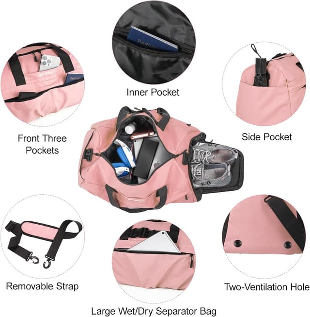 Thumbnail 2 de DBPBToU Bolsa Deporte Rosa 35 L