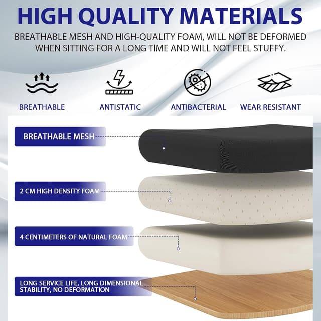 Detalle 2 de Milacyee ergonomischer Bürostuhl mit Klapparmlehnen, Netzrücken und 360°-Drehfunktion