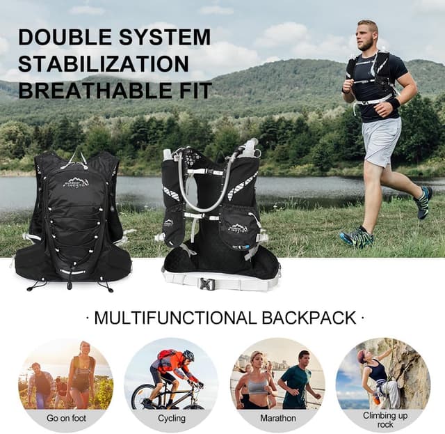 Detalle de IX INOXTO INOXTO Running Backpack (5-litre) lightweight hydration bag
