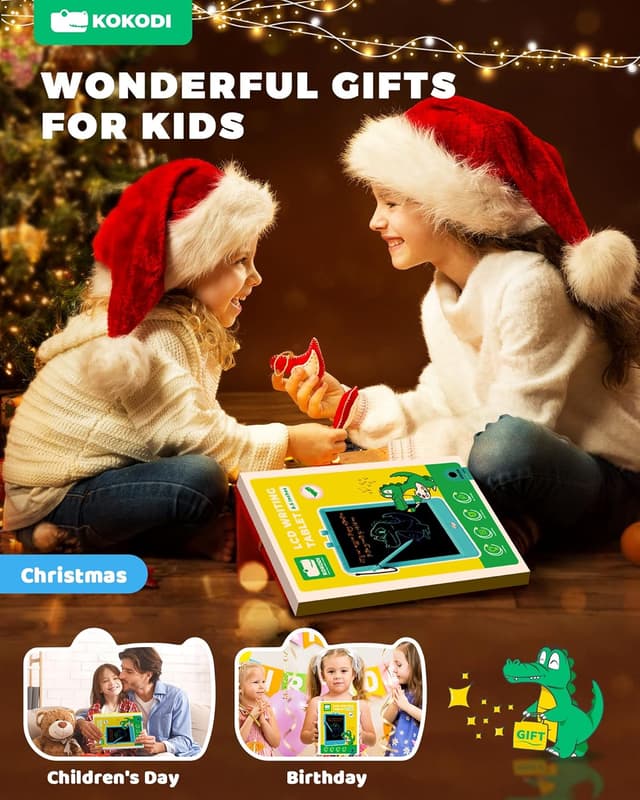 Detalle de KOKODI 8.5-inch LCD magnetic drawing tablet (Blue) for kids