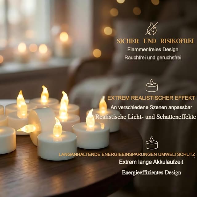 Detalle 2 de Candele LED CANDLELAS 24 senza fiamma