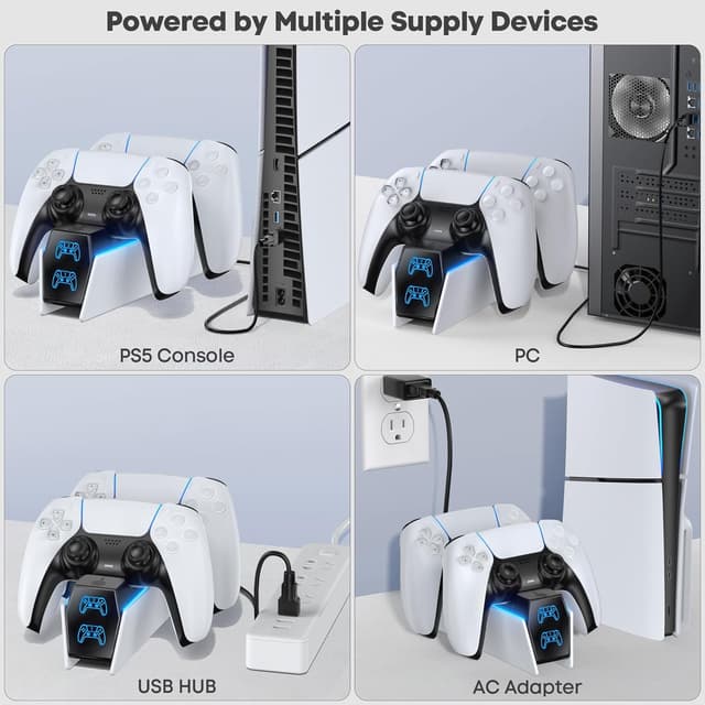 Thumbnail 6 de OIVO PS5 Controller Ladestation Schnelllade 2 Std.