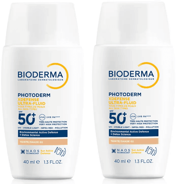 Detalle de Bioderma Photoderm XDefense Ultra-Fluid SPF50+ 02 2x40 ml