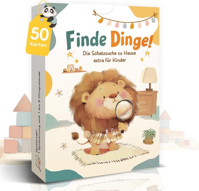 Detalle de 50 Entdeckerkarten für Kinder – Indoor-Suchspiel für zu Hause und bei Regen