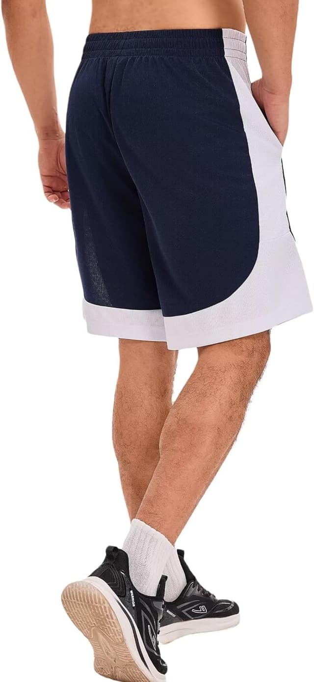 Detalle de OYGSieg 6-Pack Mesh Athletic Basketball Shorts with Pockets (Quick-Dry Workout & Running Shorts)