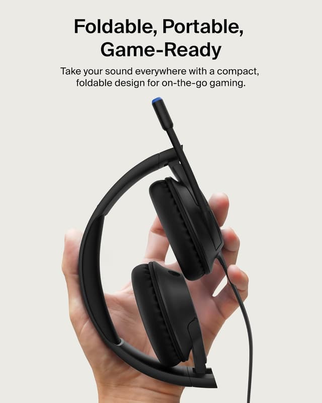 Thumbnail 6 de Belkin Gaming Inspire Kids Wired Headphones with USB-C Dongle (85dB safe volume limit) – Black