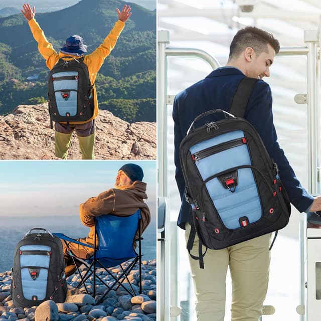 Thumbnail 4 de Z-MGKISS Z-MGKISS Travel Laptop Backpack 52L – TSA-friendly 17.3 inch Overnight Rucksack