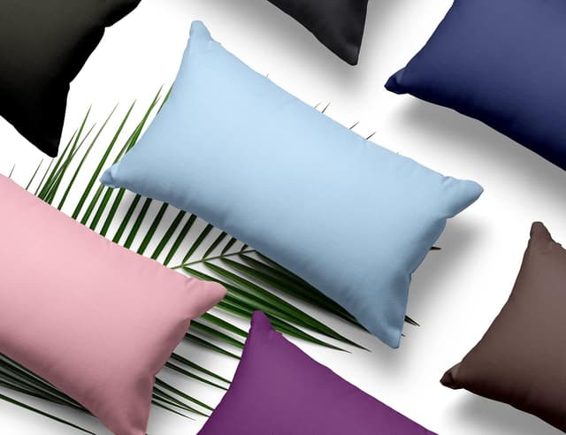 Detalle 2 de Amolavet Kissenbezug 40x80 Blau im 2er Set