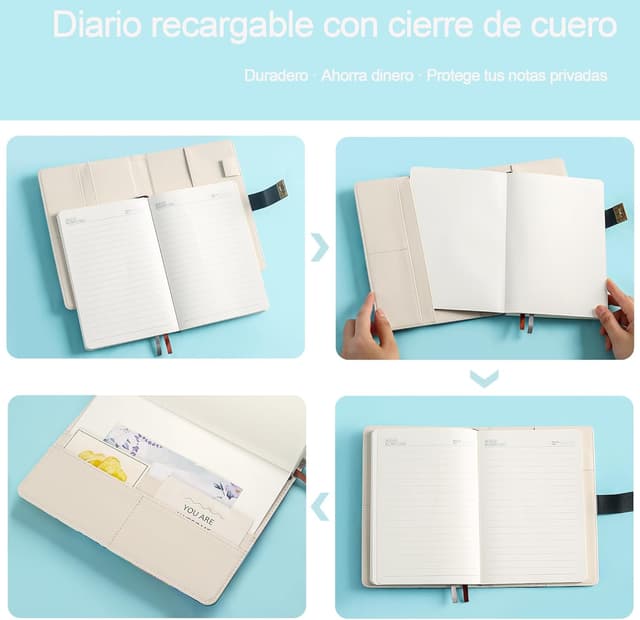 Thumbnail 2 de HwxBen cuaderno con candado A5 244 páginas