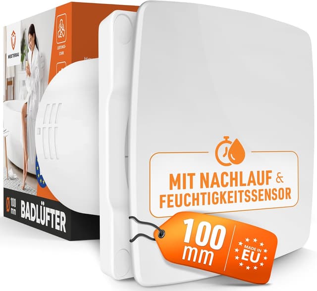 Imagen de MEISTERBAU Badlüfter mit Feuchtigkeitssensor 100mm en OfertitasTOP