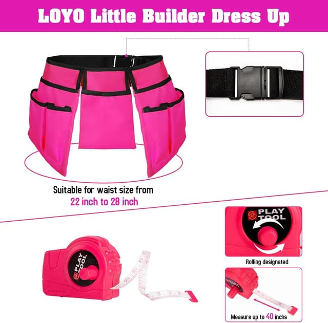 Thumbnail 5 de LOYO Kids Tool Set 30-piece pretend play tools