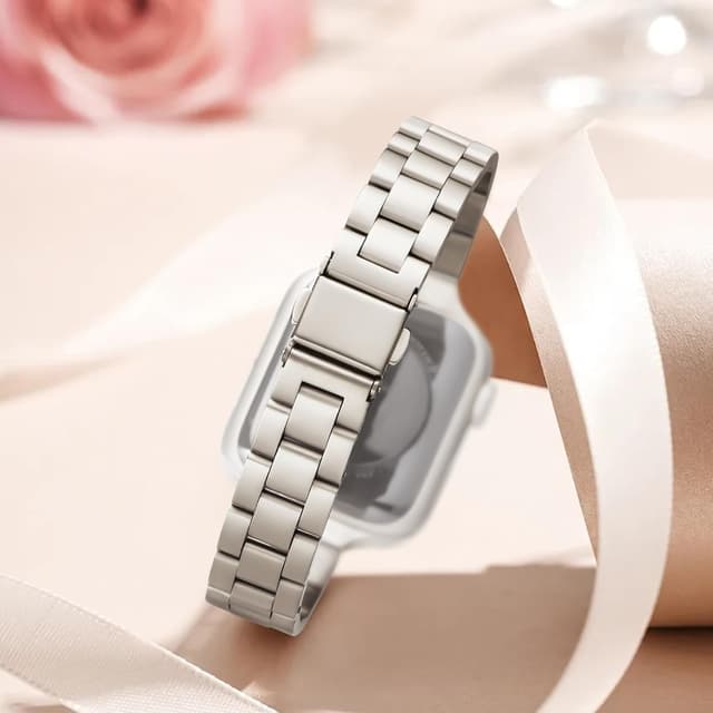 Detalle de JJii Sung Women Slim Metal Strap 0.6in