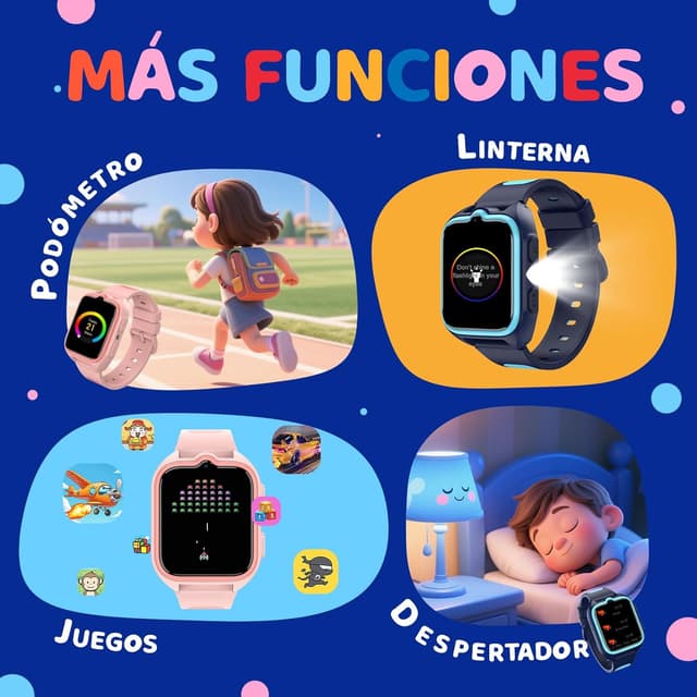Thumbnail 6 de Reloj inteligente niño GPS 4G con cámara
