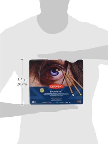 Thumbnail 10 de Derwent Lightfast 24 Lápices de Colores en Caja Metálica