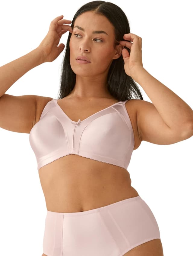 Detalle de Naturana Minimizer BH ohne Bügel (Cup B–G) – mit extra breiten Trägern für spürbaren Halt