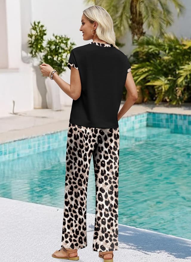 Detalle 2 de WIHOLL two-piece lounge set for wide-leg comfort