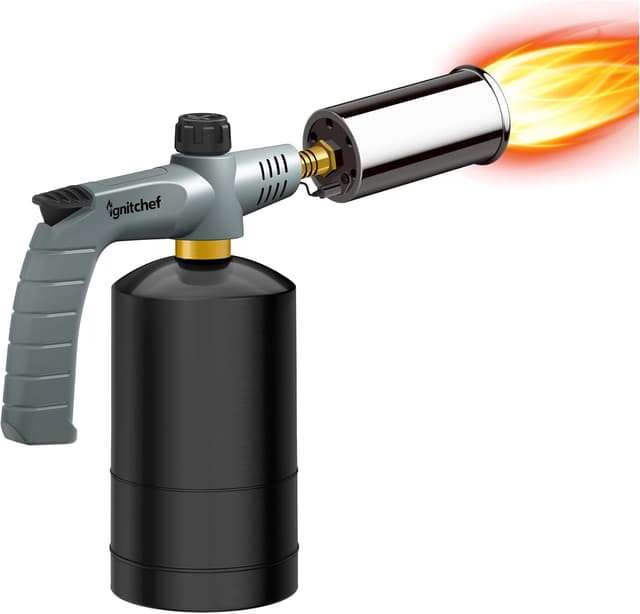 Detalle de IgnitChef Propane Torch Gun with Adjustable Flame (Propane tank not included)