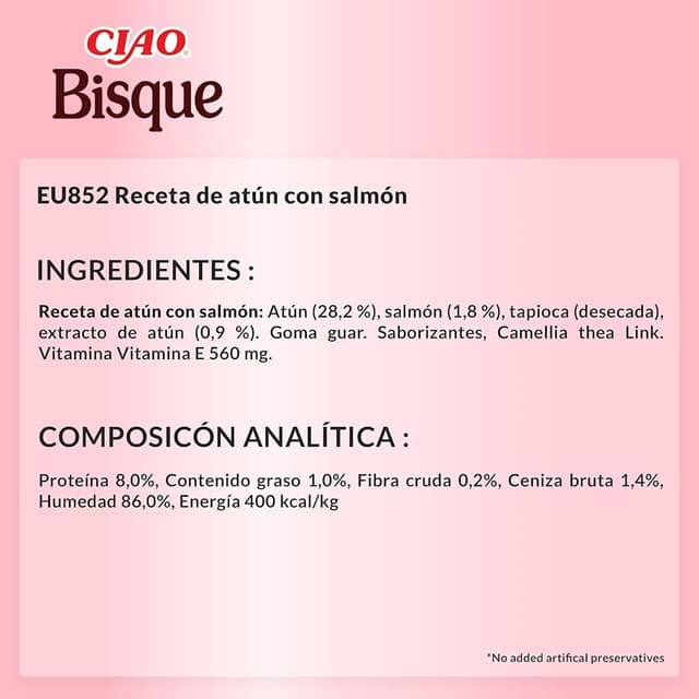 Thumbnail 4 de CHURU Ciao Bisque Atención a Gatos Atún y Salmon 🐱