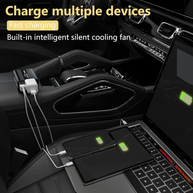 Thumbnail 1 de 150W Power Inverter 12V to 110V USB