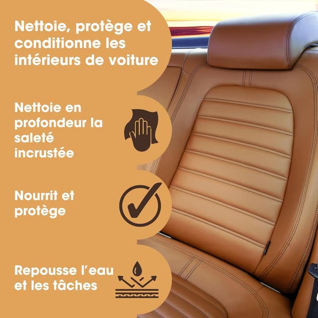 Detalle 2 de Kit d'entretien cuir voiture 250 ml
