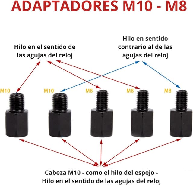 Thumbnail 4 de Espejos retrovisores moto homologados E24 360° 22mm