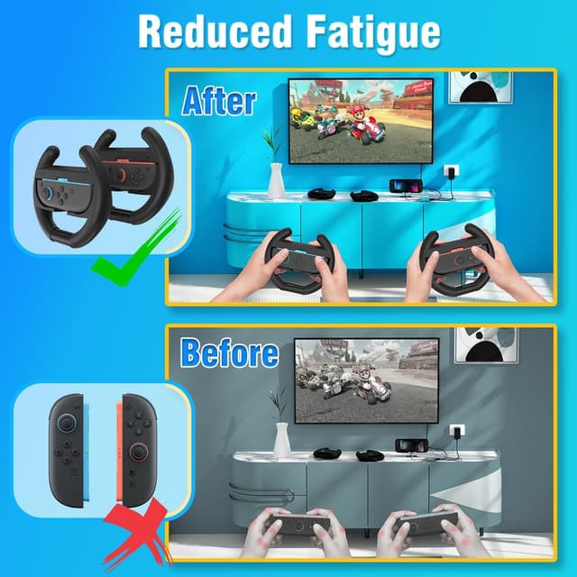 Thumbnail 5 de PURBHE Switch Steering Wheel for Switch 2 Joy‑Con 2