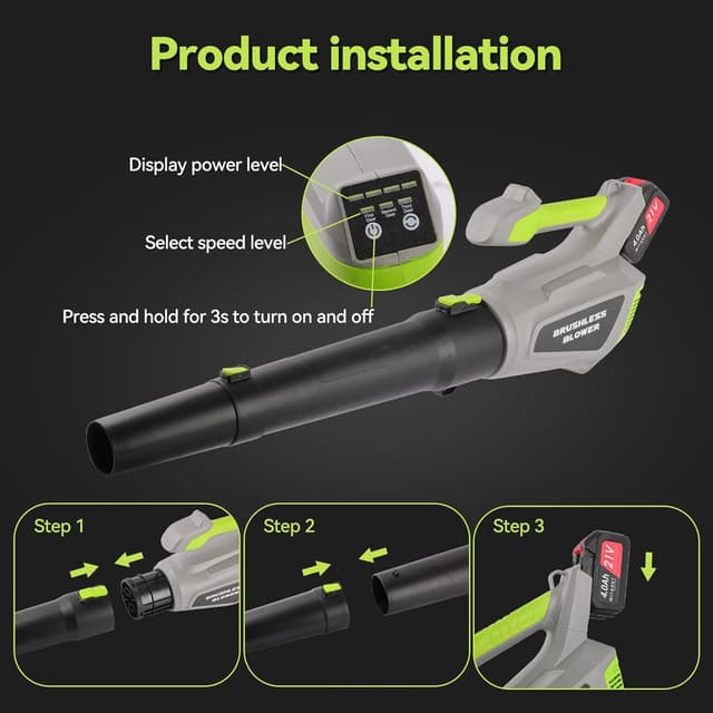 Thumbnail 6 de Soplador de Hojas Batería 20V con 2 baterías 📦